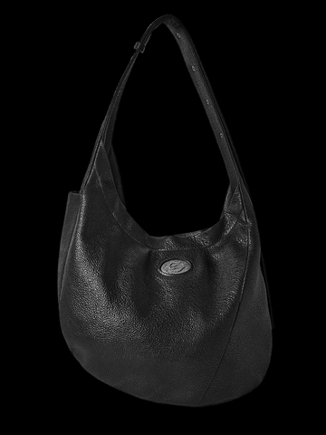 Flyerrer25ss top layer cowhide half moon shaped soft leather shoulder bag