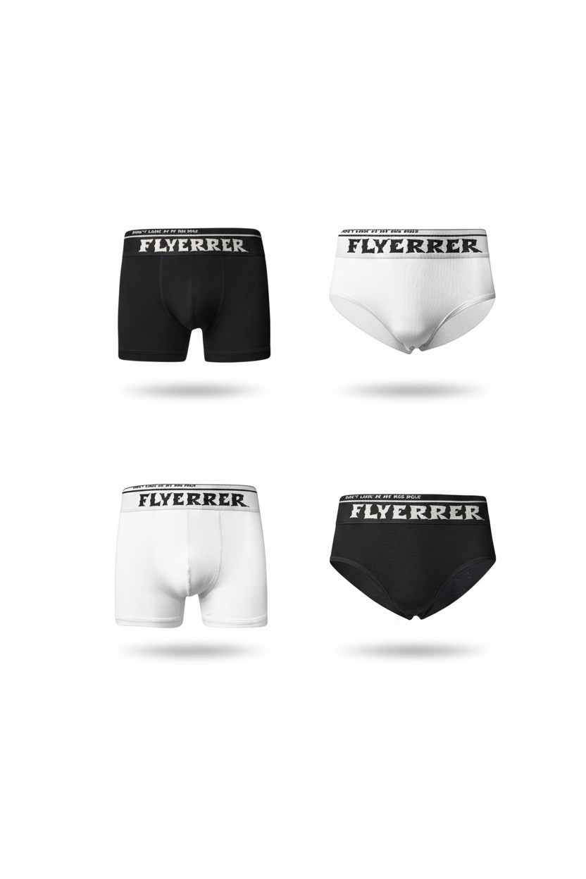 Flyerrer 25ss Wow! Don't Look at My XX "Letter Underwear FR005'S