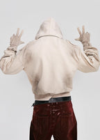 FLYERRER 25SS retro hooded sweatshirt with detachable curved knife sleeves FR237