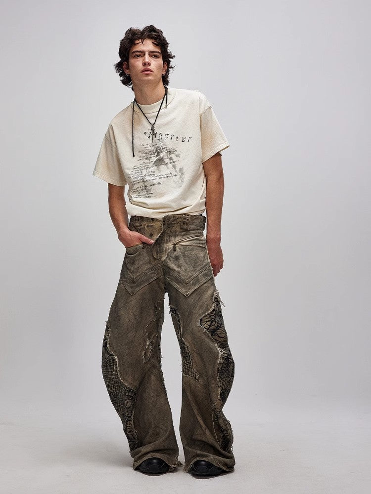 FLYERRER 25SS white casual short sleeved shirt