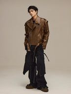 FLYERRER 23FW fake two piece hardware decoration wide leg jeans