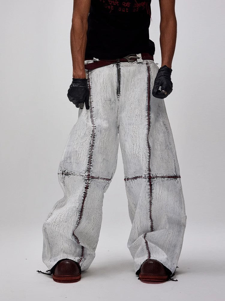 Flyerrer Yue Mo 25ss silhouette floor length work pants