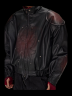 FLYERRER 23FW red distressed loose silhouette jacket