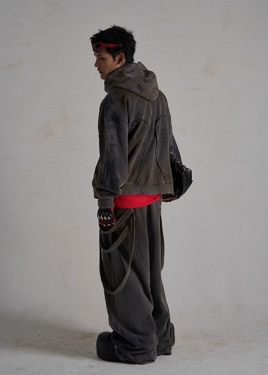 FLYERRER 24AW Loose Ribbon Casual Pants FR176