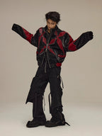 FLYERRER 23FW fake two piece hardware decoration wide leg jeans