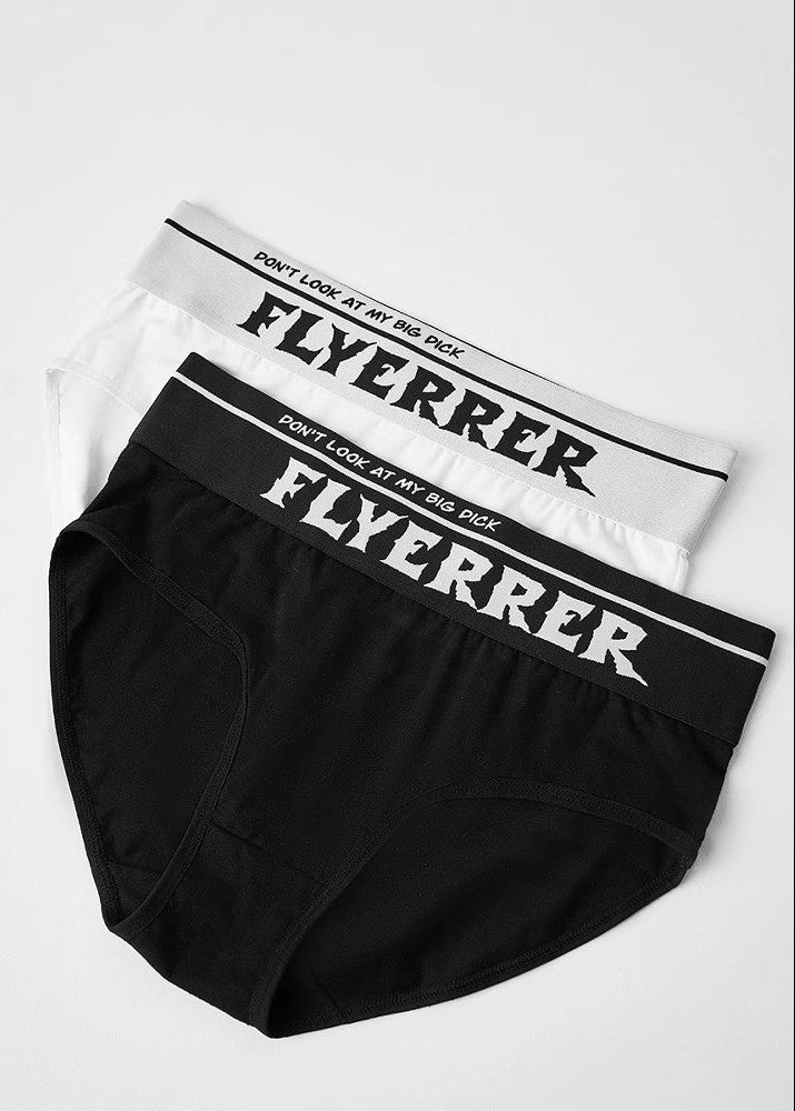 Flyerrer 25ss Wow! Don't Look at My XX "Letter Underwear FR005'S