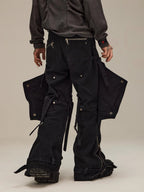FLYERRER 23FW fake two piece hardware decoration wide leg jeans