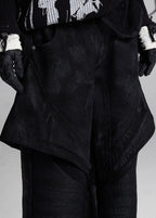 FLYERRER 24AW denim patchwork coated oil wax pants FR209