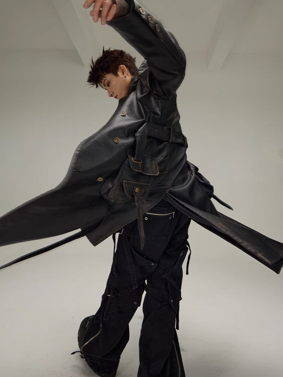 FLYERRER 23FW Heavy Industry Dyeing Long Coat Coat