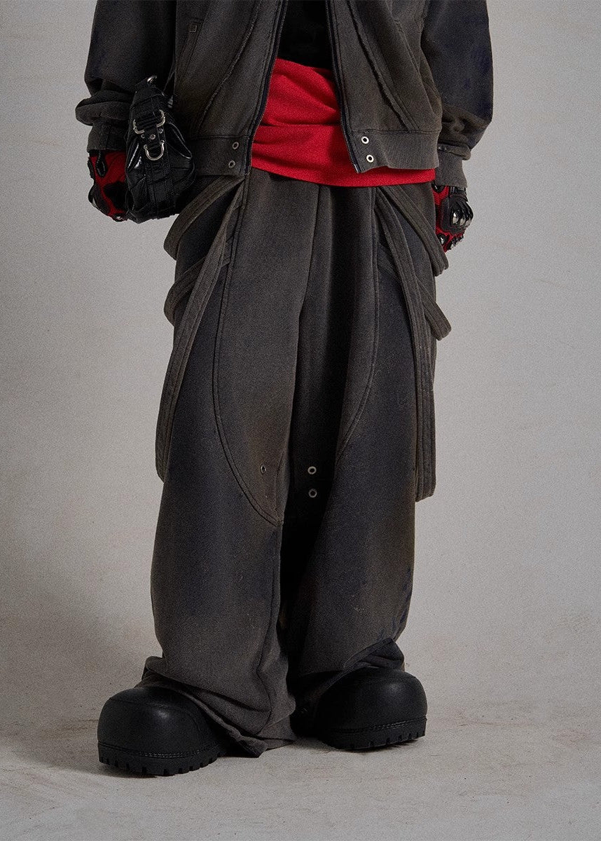 FLYERRER 24AW Loose Ribbon Casual Pants FR176