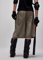 Flyerrer25ss irregular segmentation cutting three-dimensional splicing shorts FR268