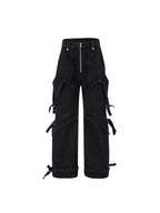FLYERRER 23FW fake two piece hardware decoration wide leg jeans