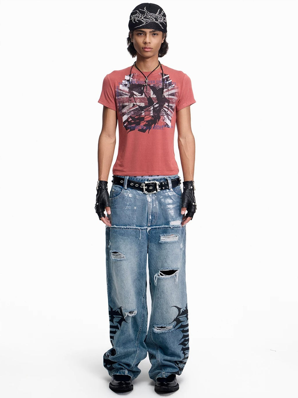 Flyerrer Organic Skeleton Gothic‑Script Ice‑Silk Skullcap, Breathable Dark‑Alt Street‑Beanie FR013'S