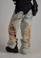 FLYERRER 24AW vintage splashed ink wide leg jeans FR080
