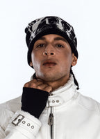 Flyerrer 25AW "Blood Tide" Knight Cross Embroidered Trendy Knitted Beanie FR008R