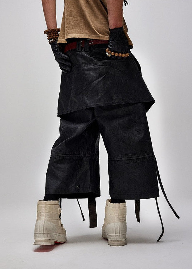 Flyerrer 25ss workwear casual pants drawstring shorts FR267