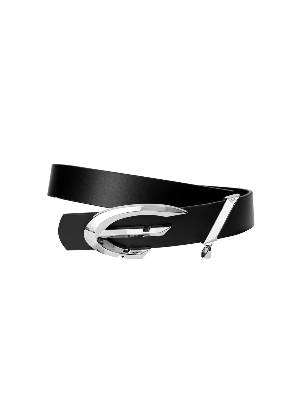 FLYERRER22FW Black Metal Buckle Belt for Men and Women FR008
