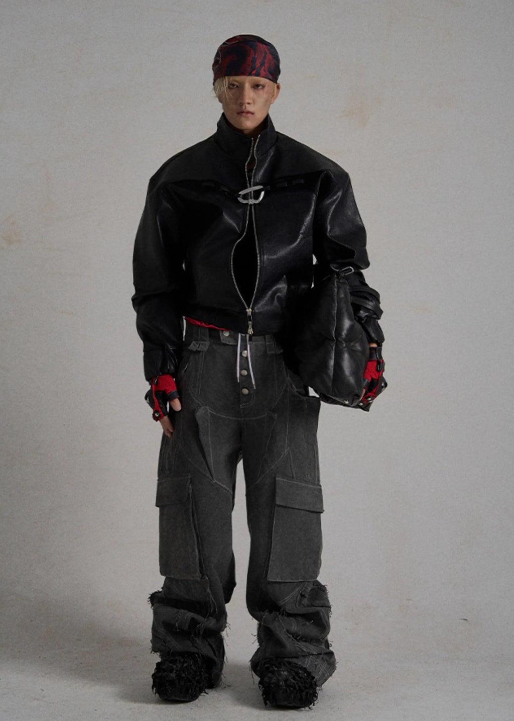 FLYERRER 24AW Irregular Splicing Used Jeans FR179