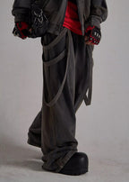 FLYERRER 24AW Loose Ribbon Casual Pants FR176