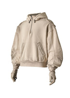 FLYERRER 25SS retro hooded sweatshirt with detachable curved knife sleeves FR237