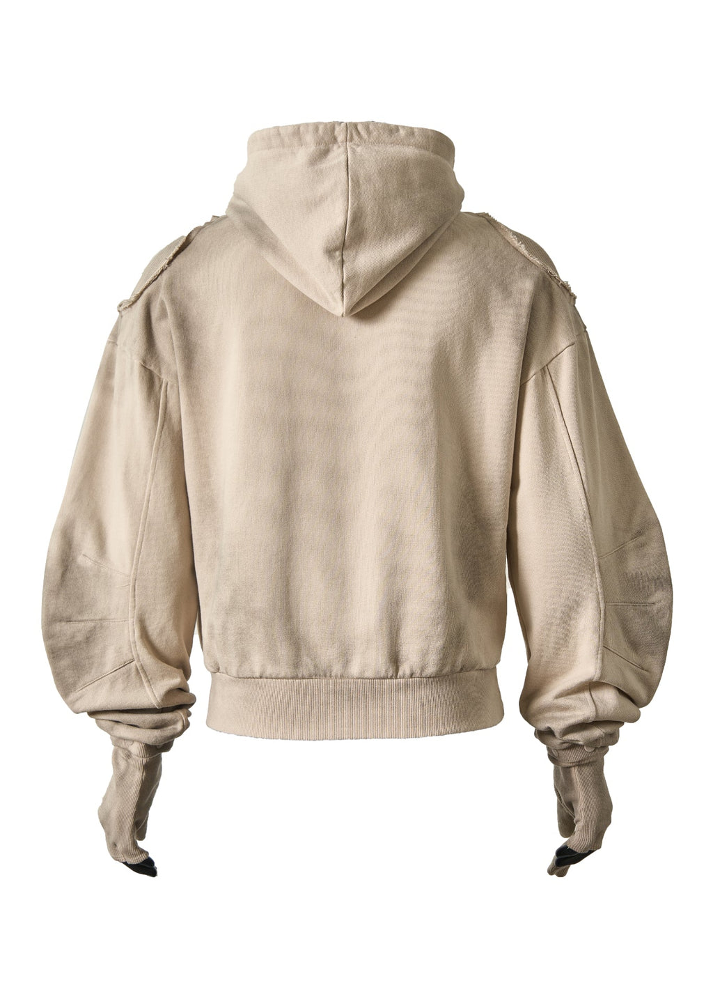 FLYERRER 25SS retro hooded sweatshirt with detachable curved knife sleeves FR237