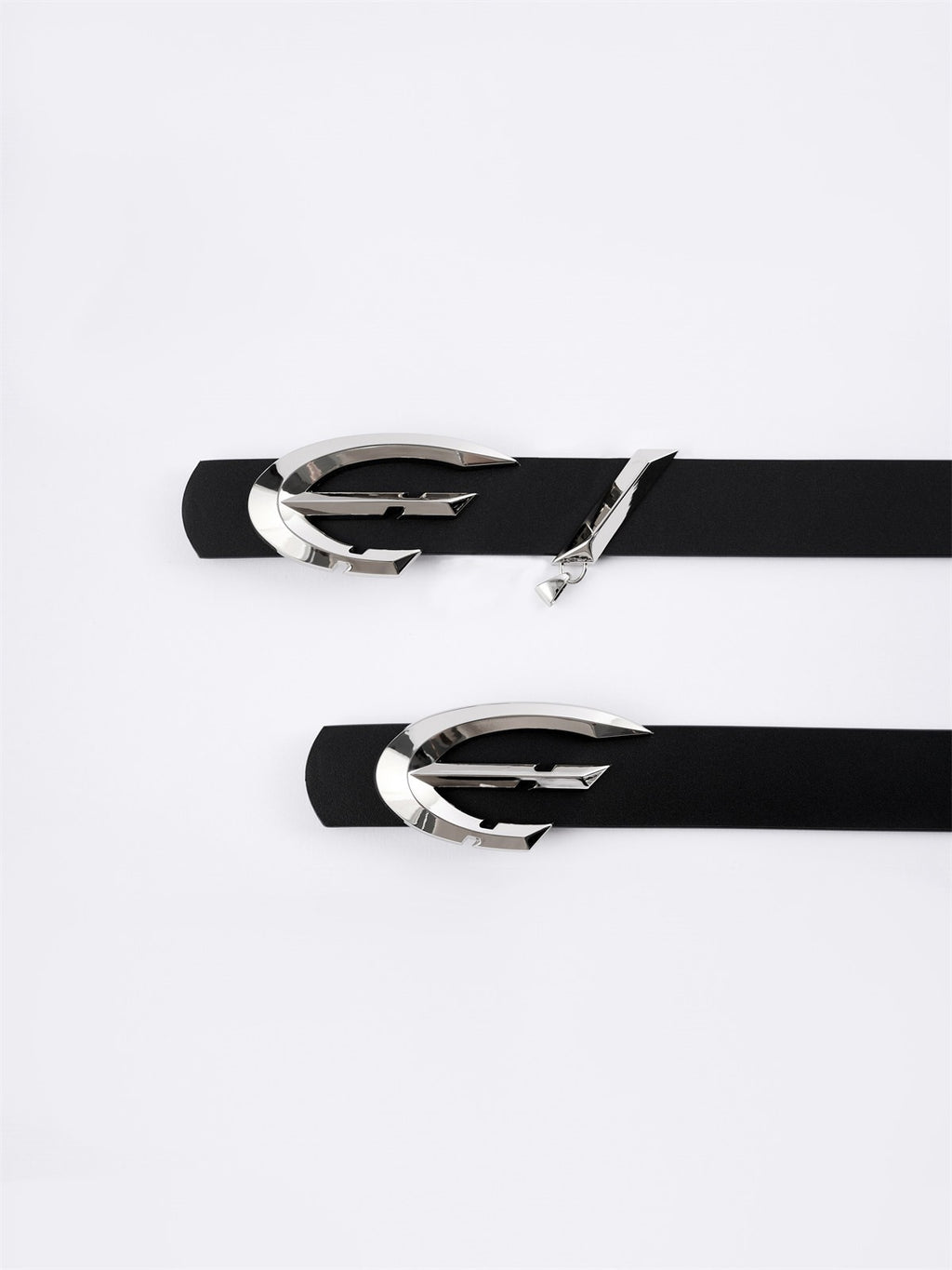 FLYERRER22FW Black Metal Buckle Belt for Men and Women FR008