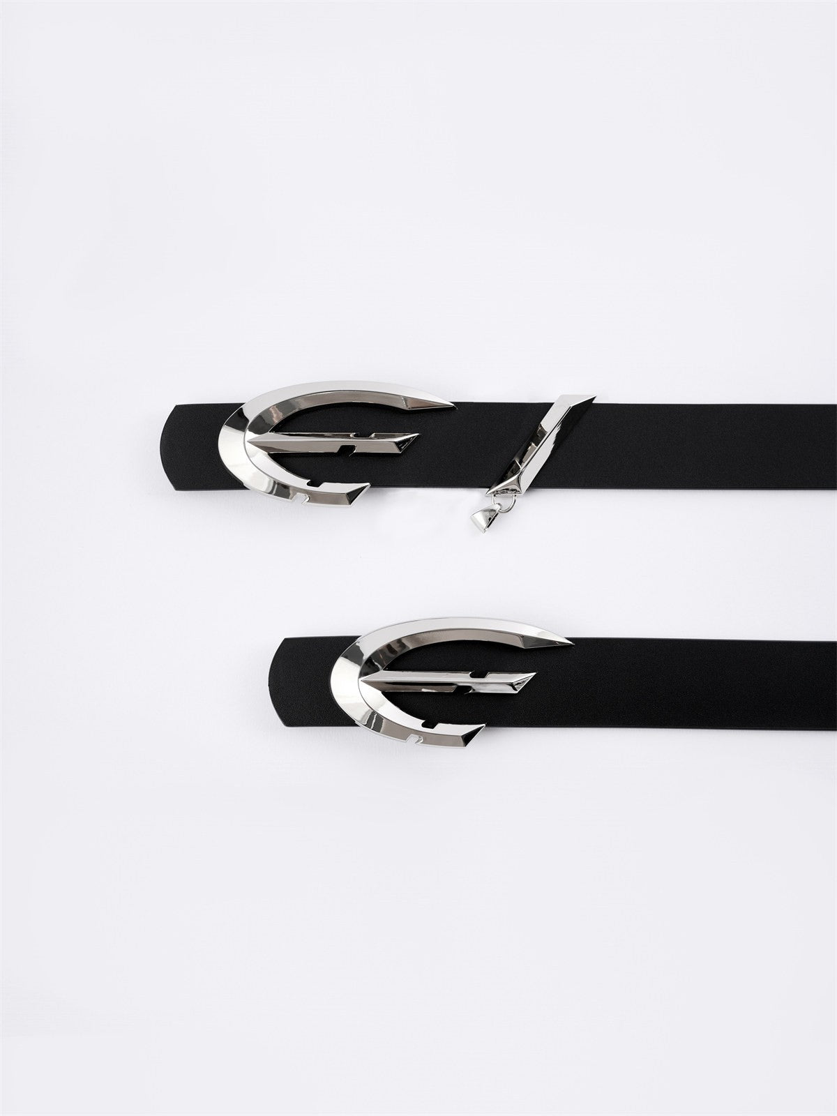 FLYERRER22FW Black Metal Buckle Belt for Men and Women FR008