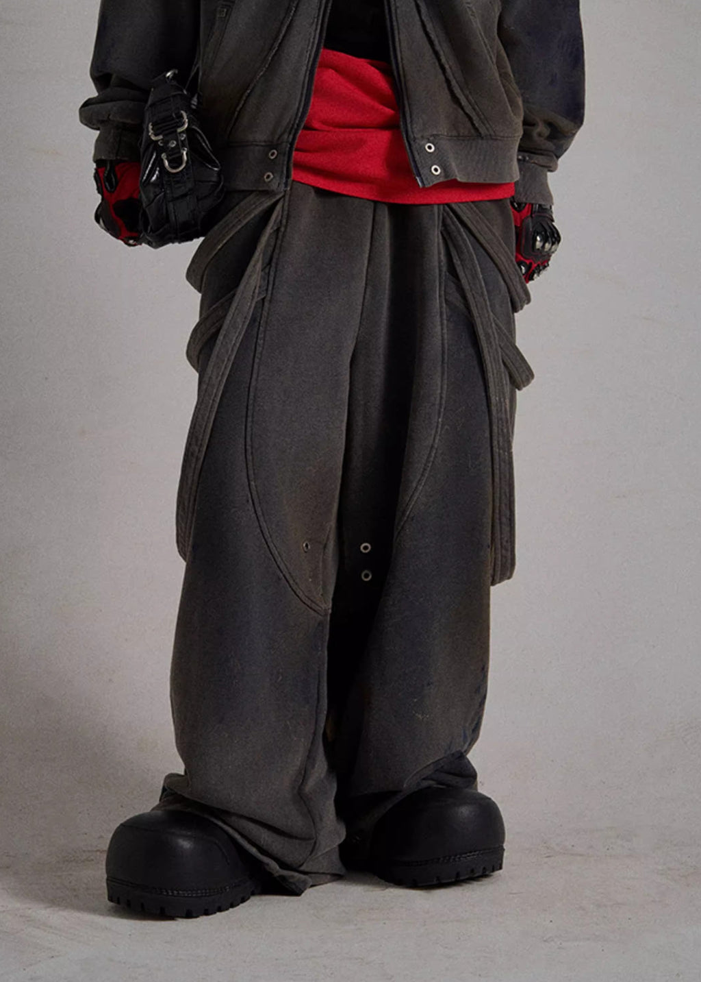 FLYERRER 24AW Loose Ribbon Casual Pants FR176