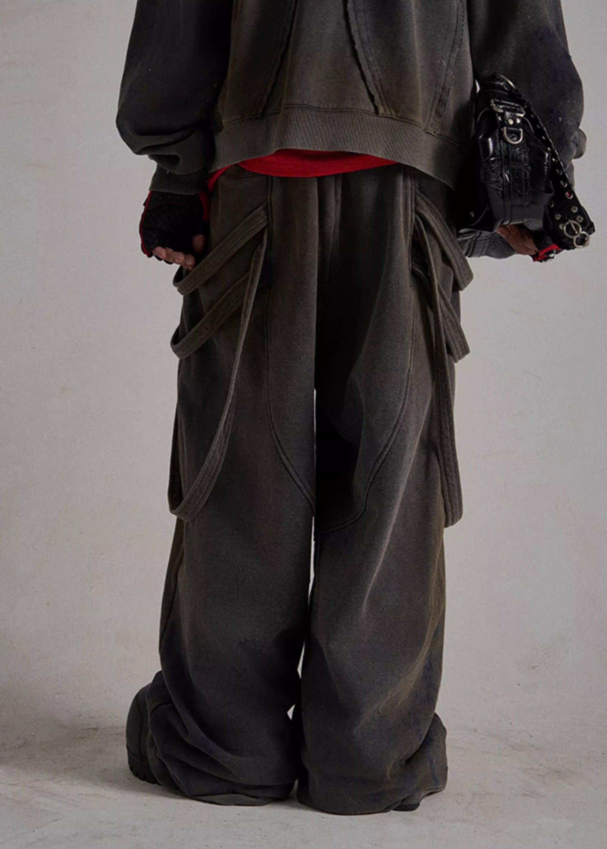 FLYERRER 24AW Loose Ribbon Casual Pants FR176