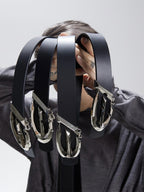 FLYERRER22FW Black Metal Buckle Belt for Men and Women FR008