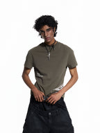 FLYERRER 26SS Slogan Vine Sword Print Stretch Breathable Slim Fit Street Tee FR334