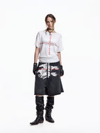 Twin FR Warhorse Embroidery Patch Loose Washed Five-Point Shorts FR339