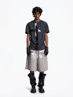 Twin FR Warhorse Embroidery Patch Loose Washed Five-Point Shorts FR339