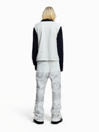 Flyerrer American‑Vintage Badge‑Print Cropped Raglan Polo FR380