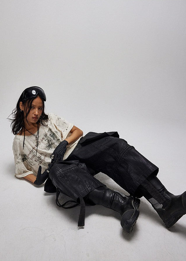 Flyerrer 25ss workwear casual pants drawstring shorts FR267