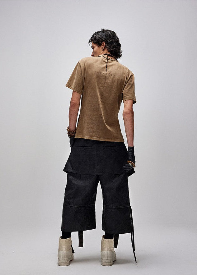 Flyerrer 25ss workwear casual pants drawstring shorts FR267