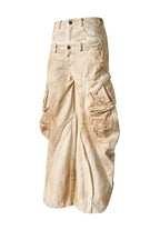 FLYERRER25SS loose silhouette polished distressed curved jeans FR257