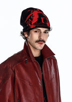 Flyerrer 25AW "Blood Tide" Knight Cross Embroidered Trendy Knitted Beanie FR008R