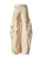 FLYERRER25SS loose silhouette polished distressed curved jeans FR257
