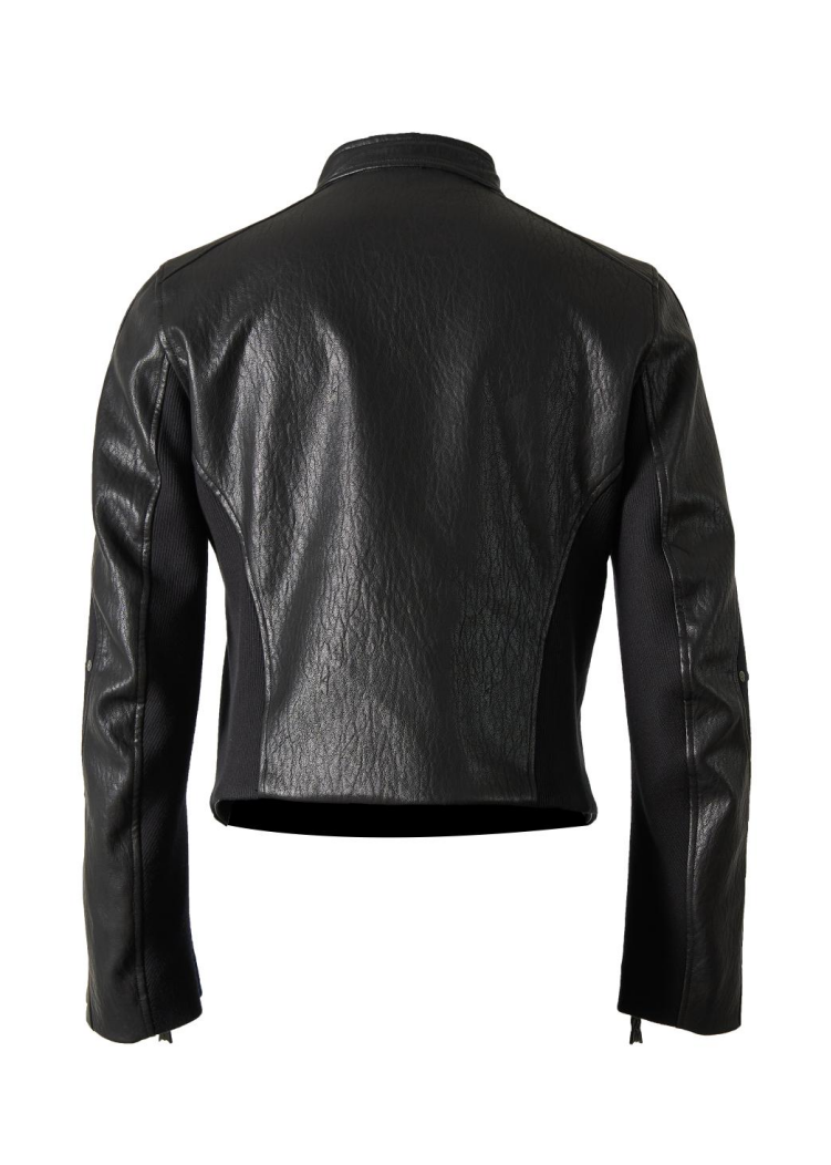 Flyerrer 25AW Heavy-Duty Irregular Paneled American-Style Biker Leather Jacket FR288