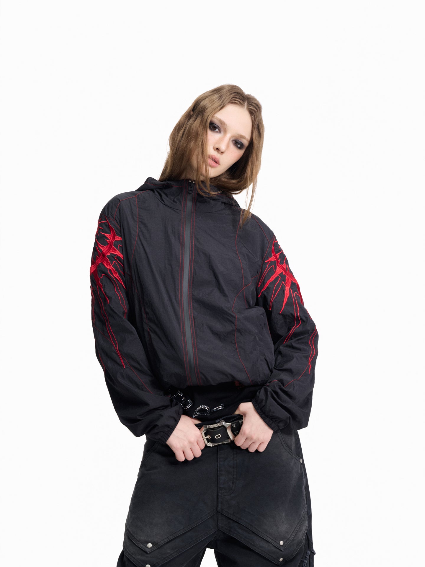 Flyerrer Stellar Embroidered Hooded Sun Protection Jacket FR352