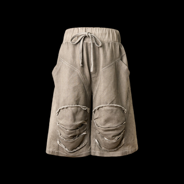 Flyerrer25ss irregular segmentation cutting three-dimensional splicing shorts