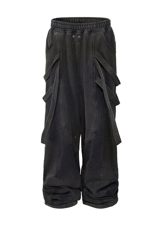 FLYERRER 24AW Loose Ribbon Casual Pants FR176