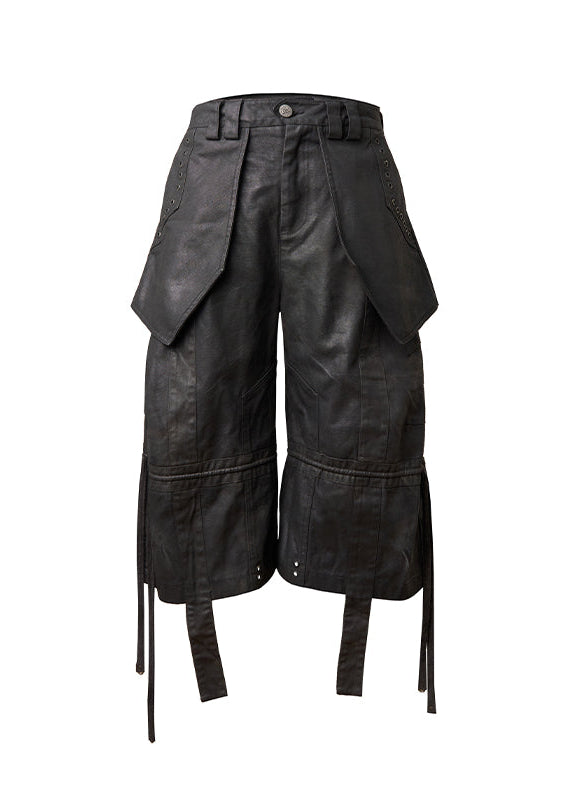 Flyerrer 25ss workwear casual pants drawstring shorts FR267