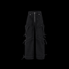FLYERRER 23FW fake two piece hardware decoration wide leg jeans