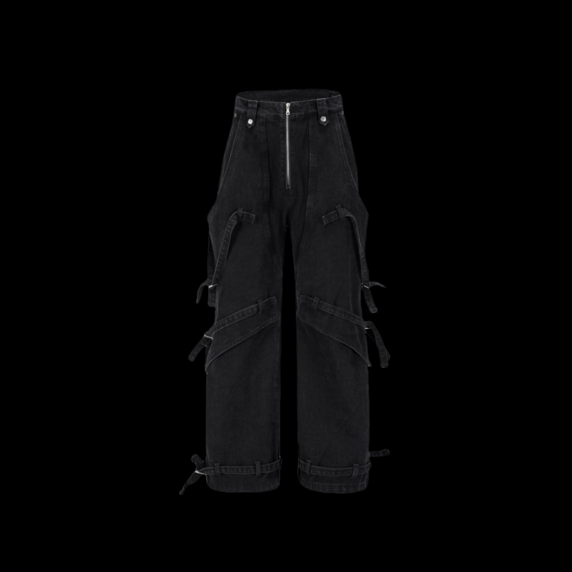 FLYERRER 23FW fake two piece hardware decoration wide leg jeans