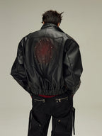 FLYERRER 23FW red distressed loose silhouette jacket