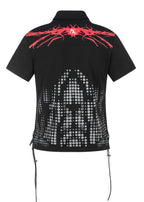 Unisex Fake Two-Piece Polo | Printed Collar Short Sleeve Summer Top FR346