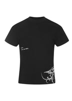 FLYERRER 26SS Slogan Vine Sword Print Stretch Breathable Slim Fit Street Tee FR334