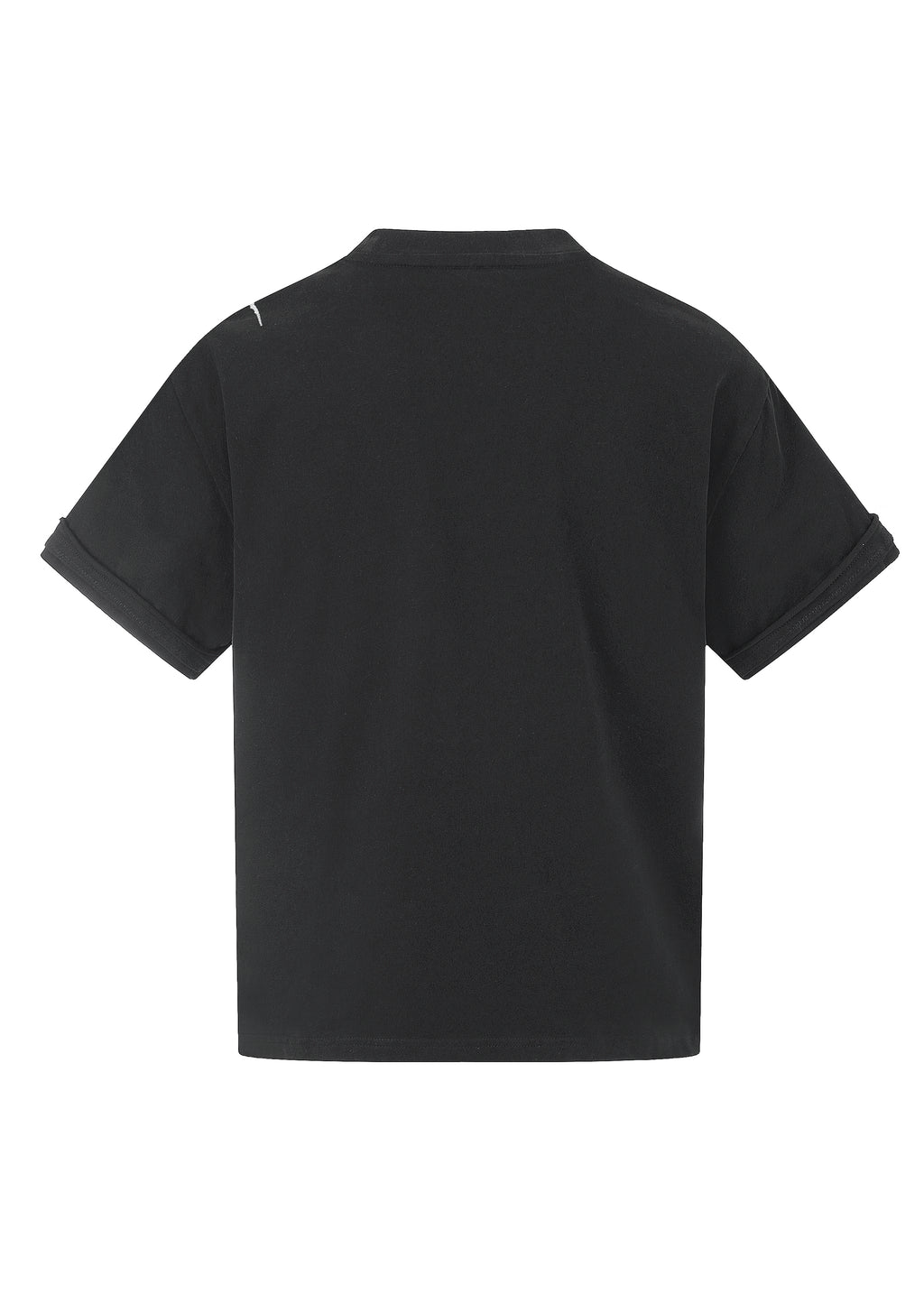 Flyerrer Deconstructed Badge Print Button Tee, Court Loose Casual Summer Top FR338